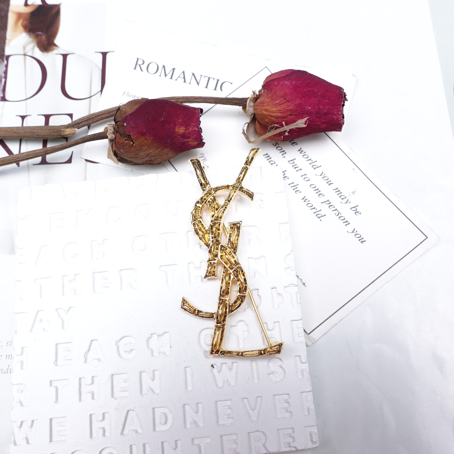 99新 Chanel/香奈儿 圣罗兰 胸针/T10339957