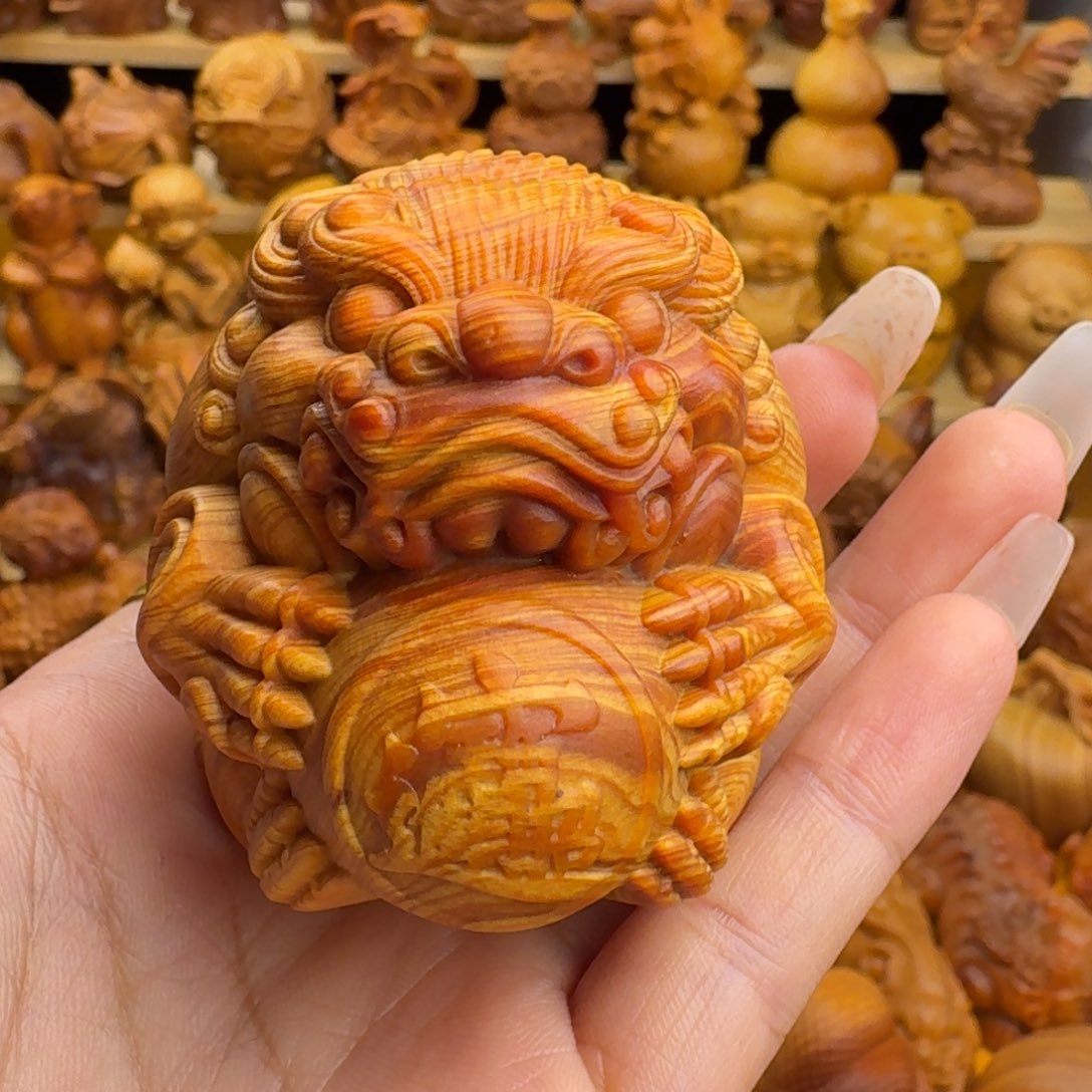 东***妞柏木（崖柏）崖柏貔貅，一物一拍