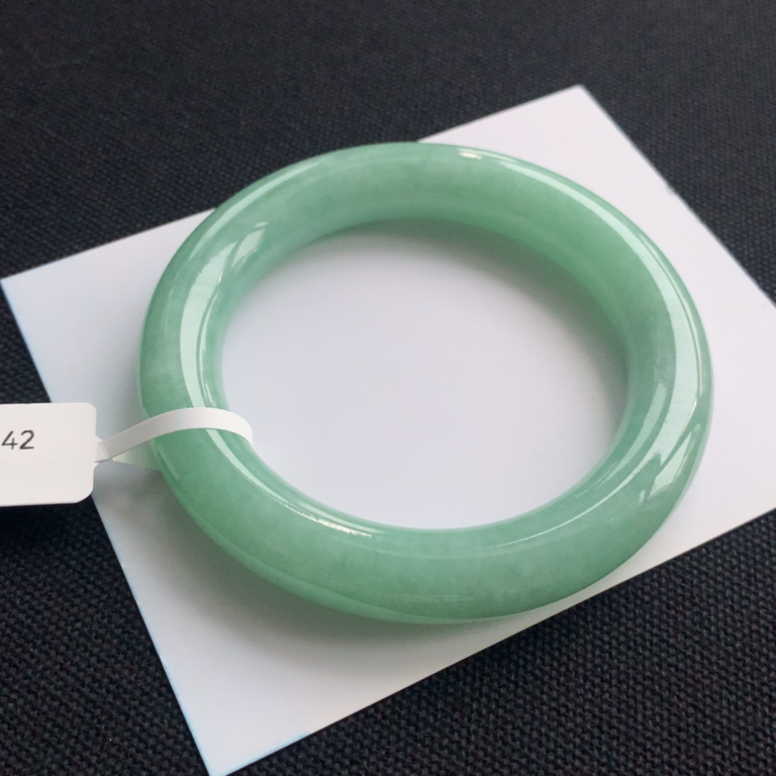 翡翠未镶嵌手镯14号54