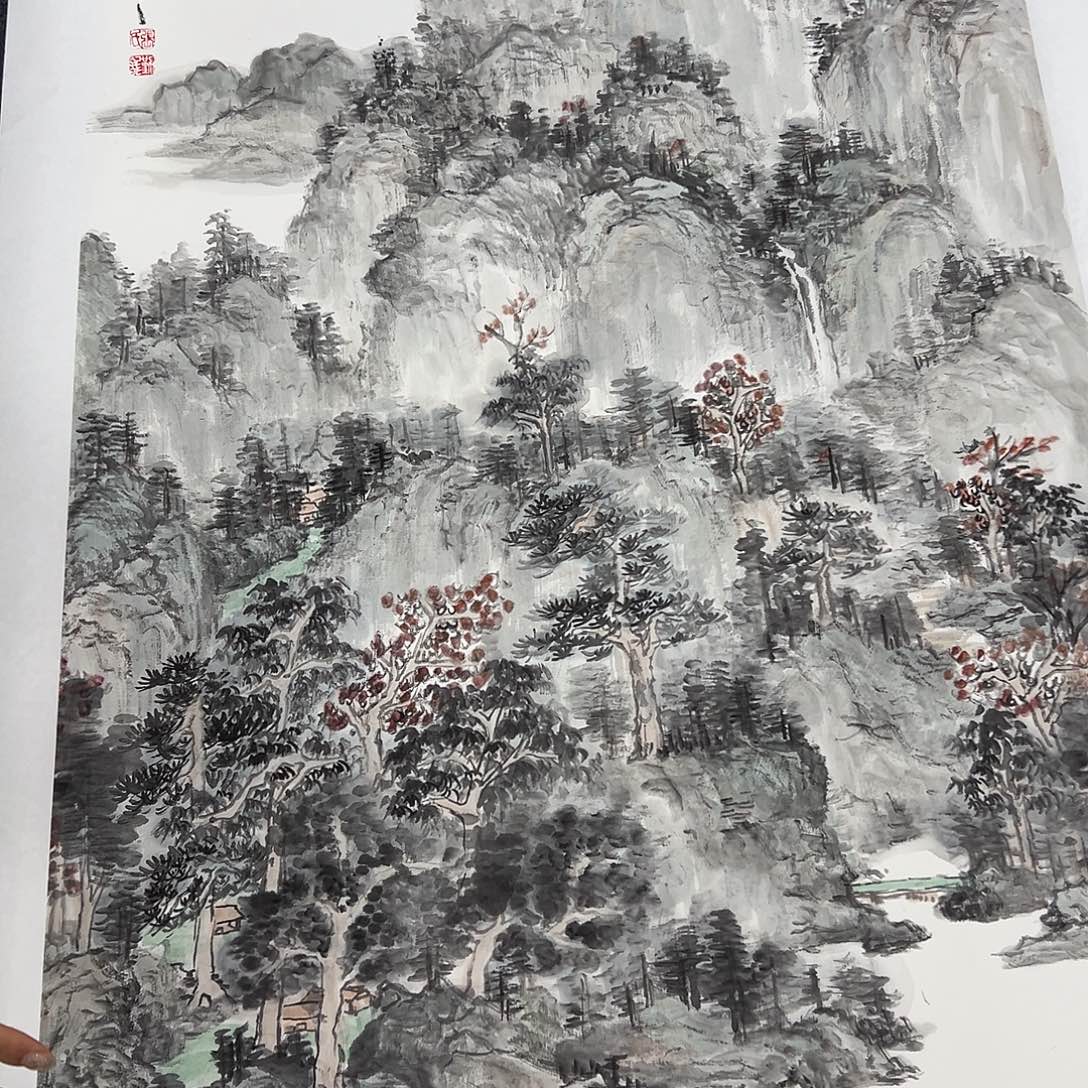 国画手绘国画大捡漏哦