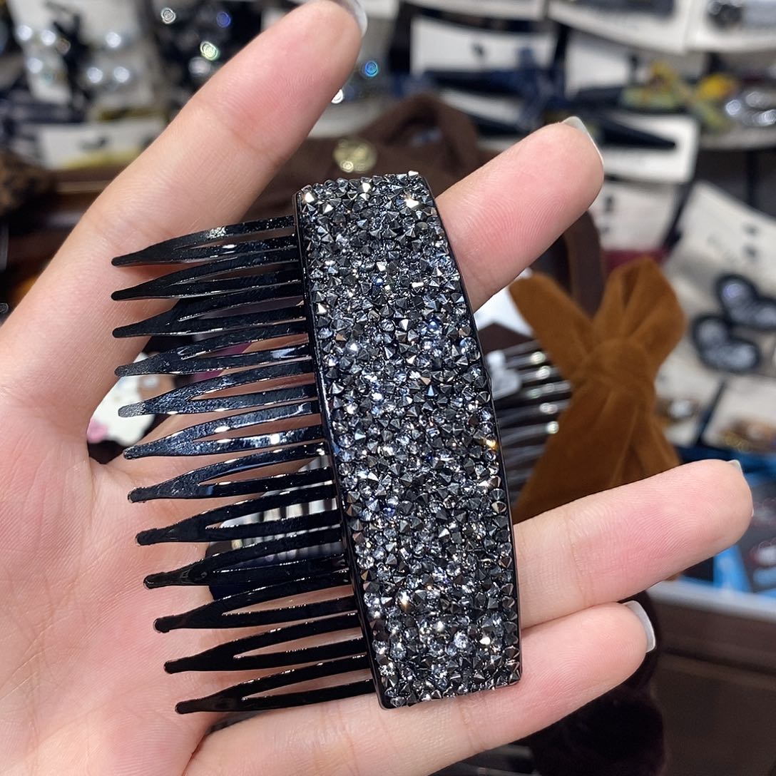 皮质铁合金倒插梳