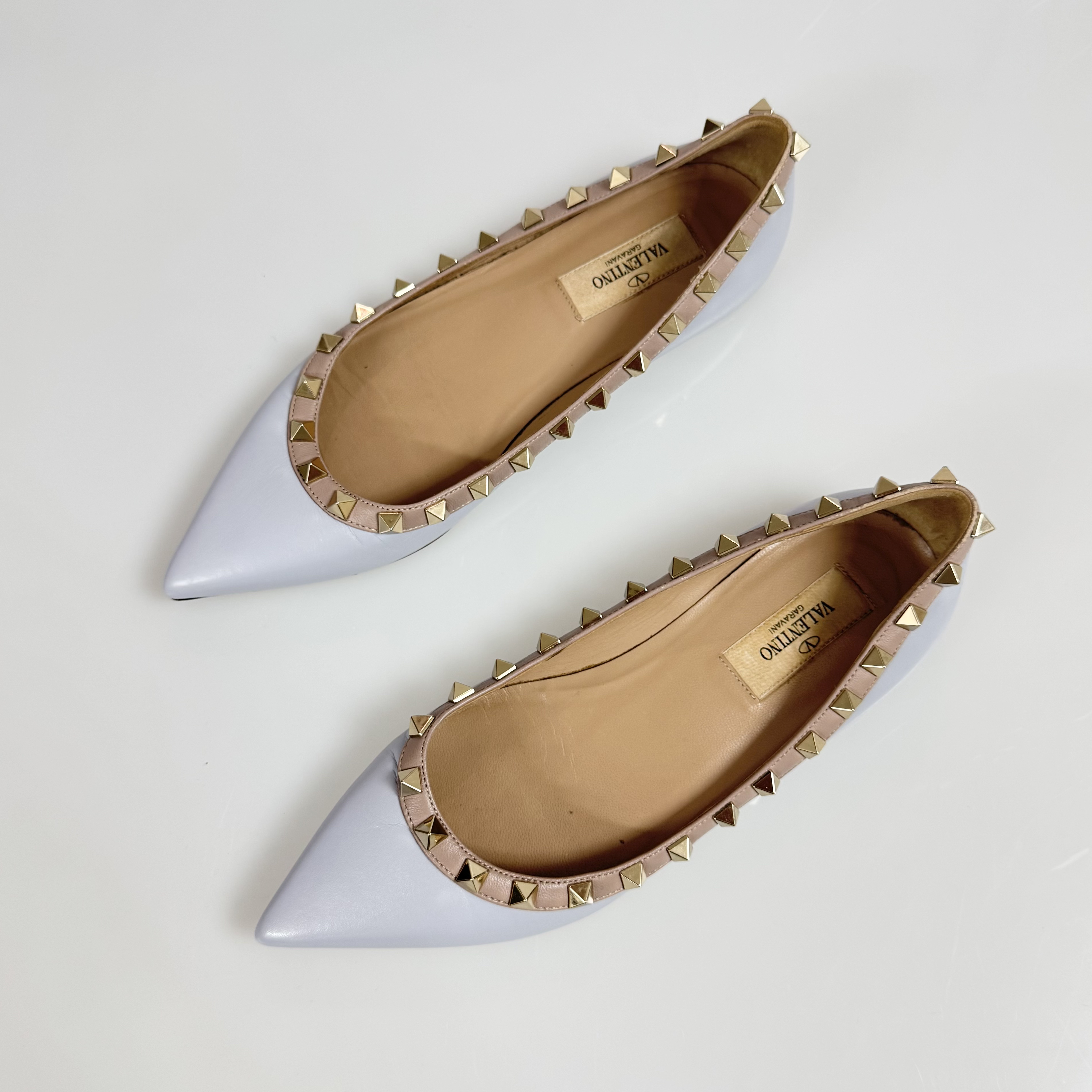 95新 Valentino/华伦天奴 36码华伦天奴平底鞋95新