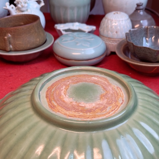 龙泉青瓷梅子青大盘