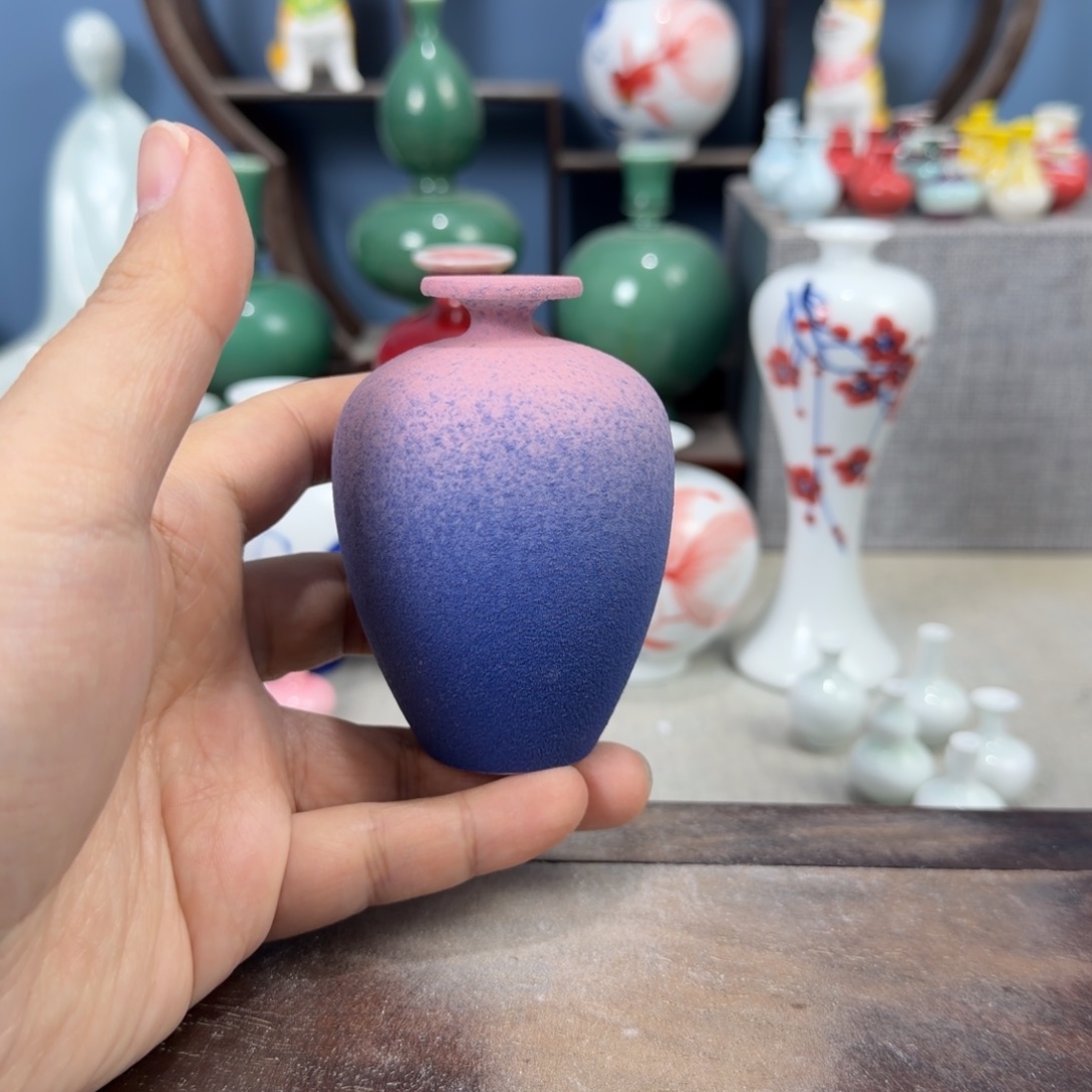 陶瓷手工小花器摆件