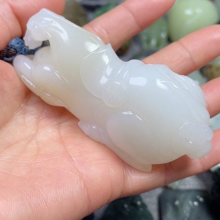 和田玉未镶嵌挂件