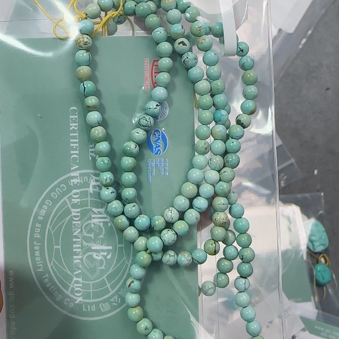 绿松石珠宝半成品未镶嵌