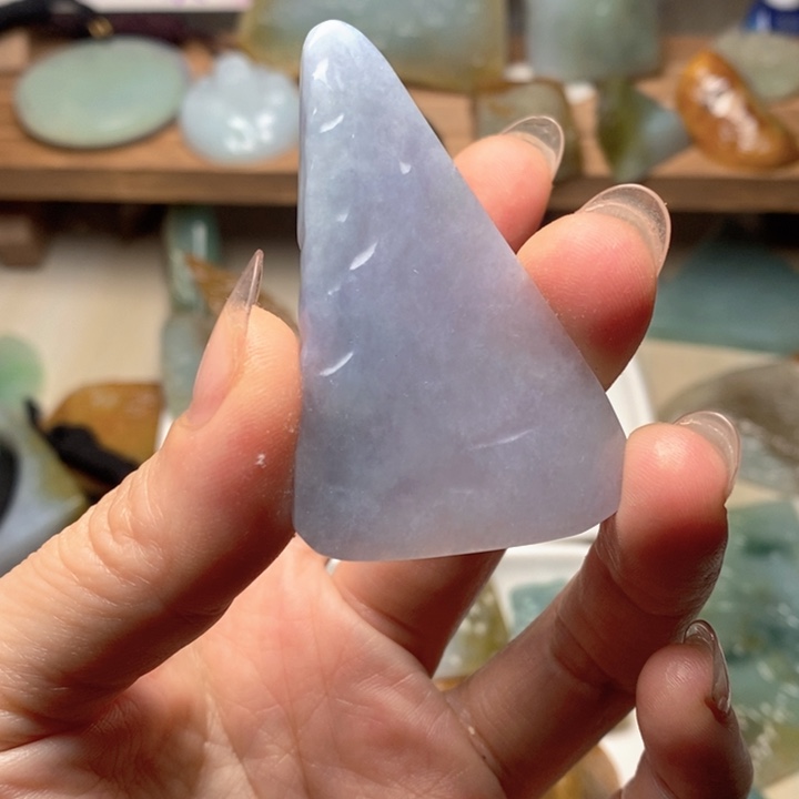 翡翠未镶嵌颈饰天然