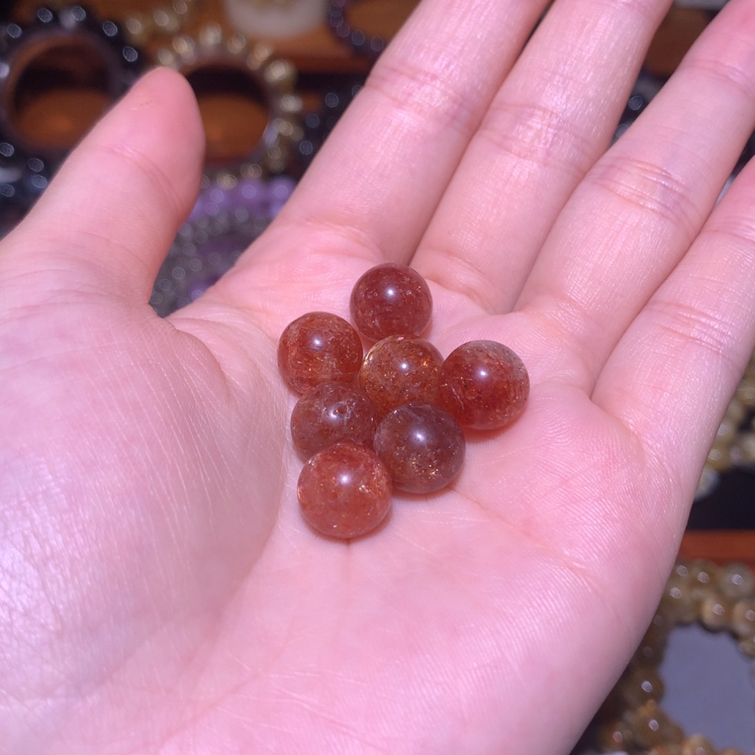 水晶手链未镶嵌金太阳11m一颗