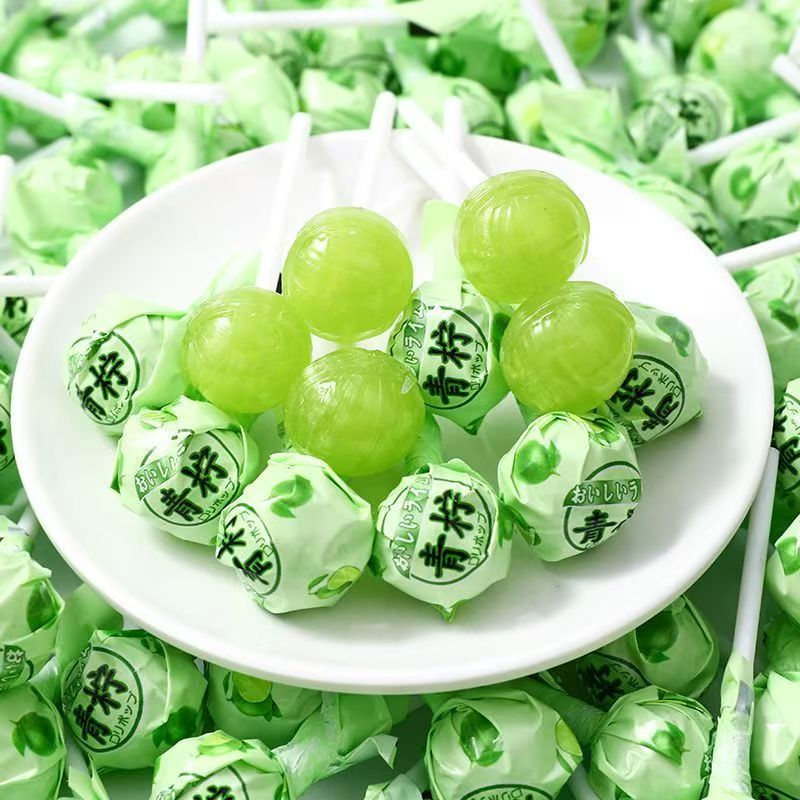 50支青柠水果味棒棒糖批发混装高颜值办公零食婚车真果棒棒糖花束