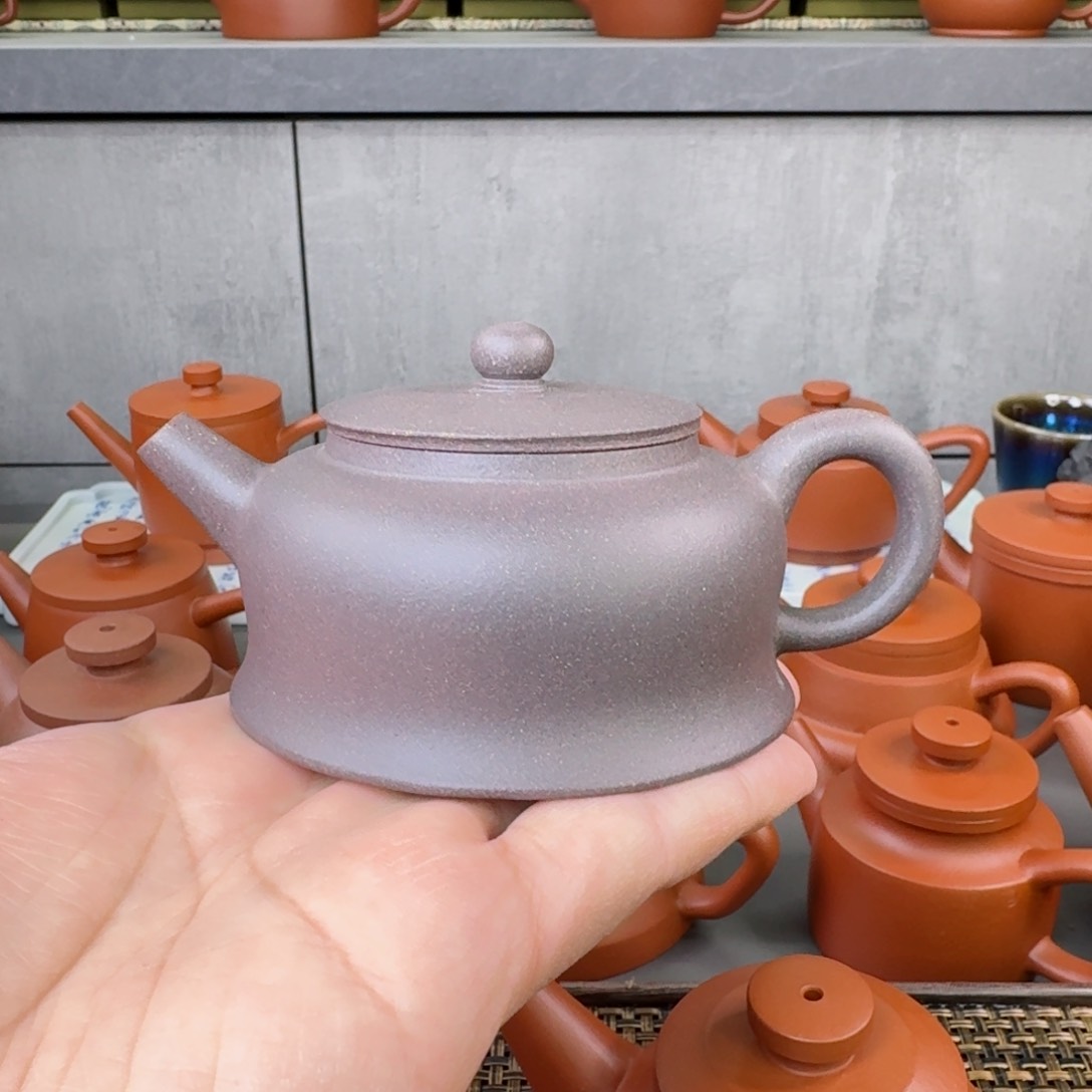 紫砂茶壶微瑕天青曲钟