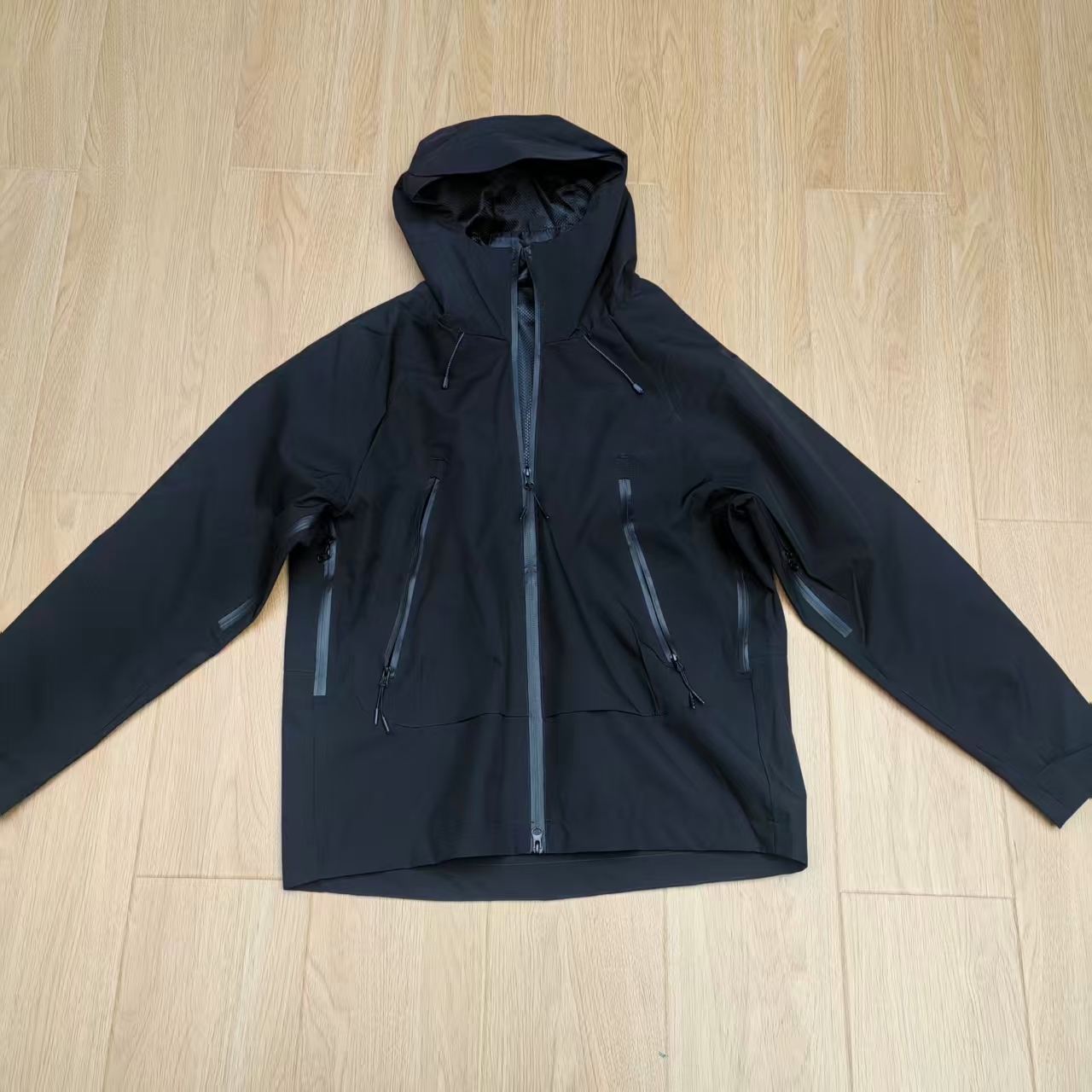 【南油玲姐】黑色男女款冲锋衣长袖外套WT6781