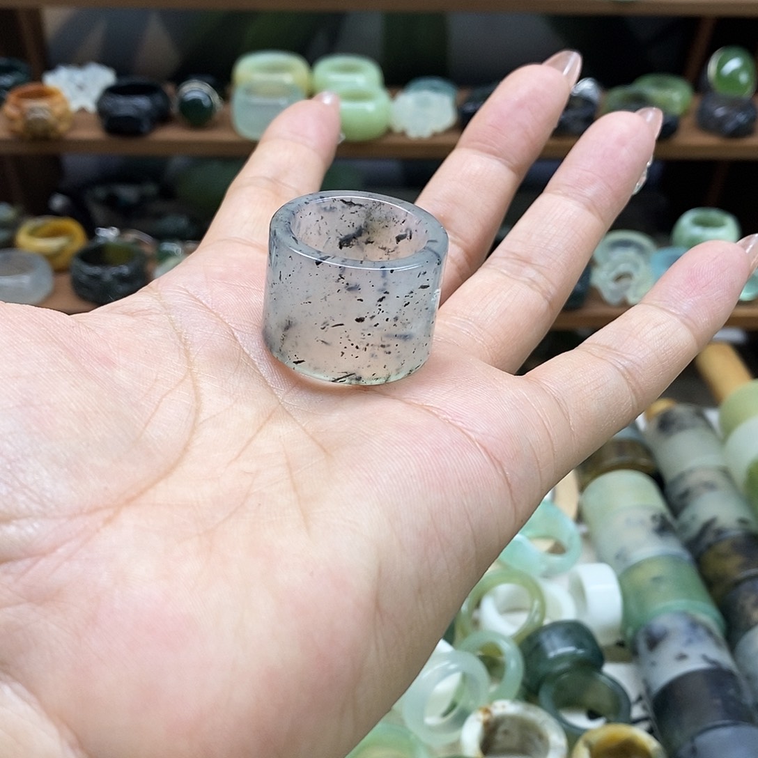 岫玉戒指全品未镶嵌?***?