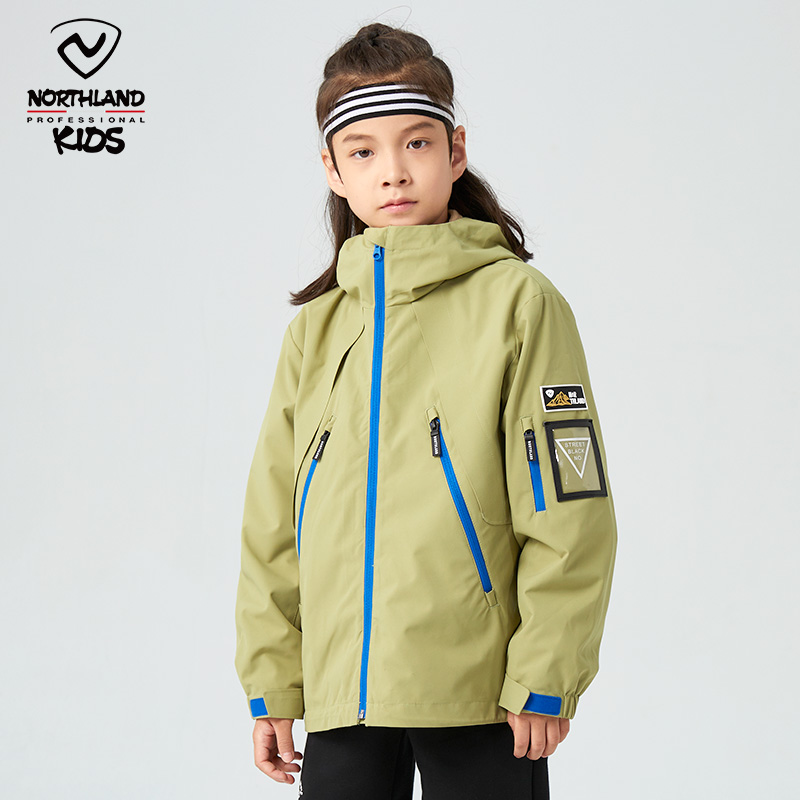 儿童夹克山系户外防风防水时尚三合一外套CO125400