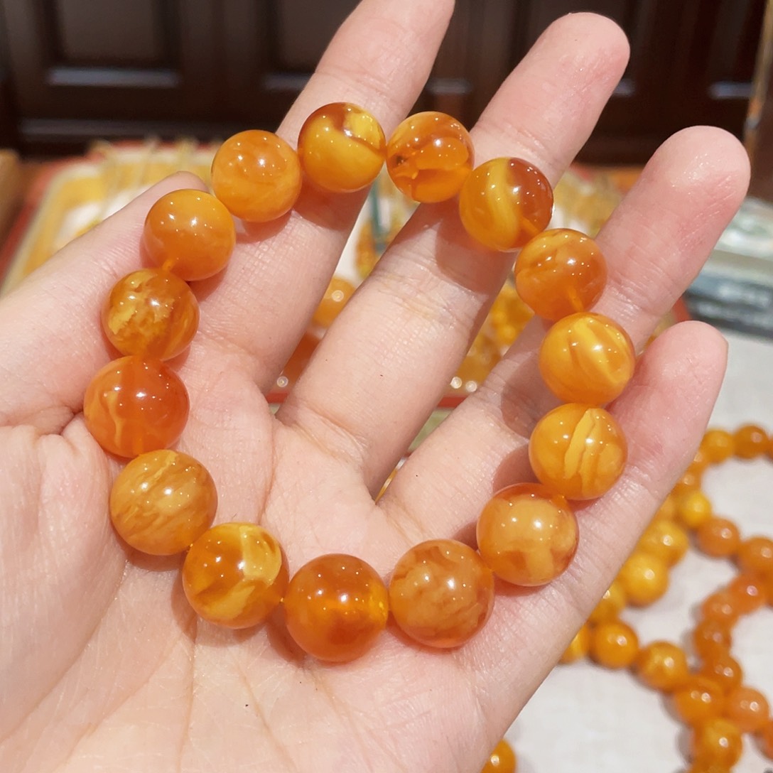 蜜蜡手链未镶嵌手串