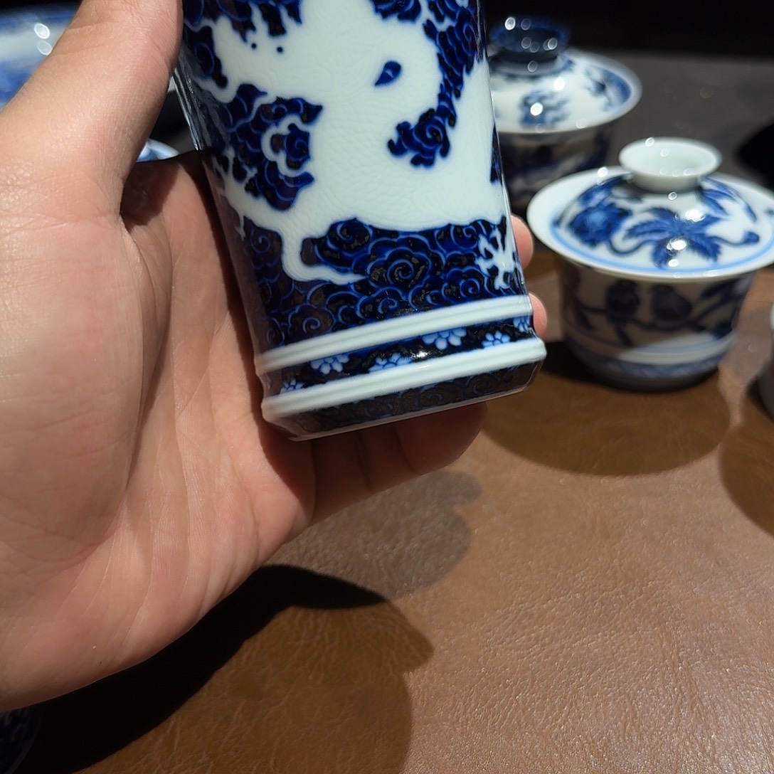 星***火摆件陶景德镇高端龙杯