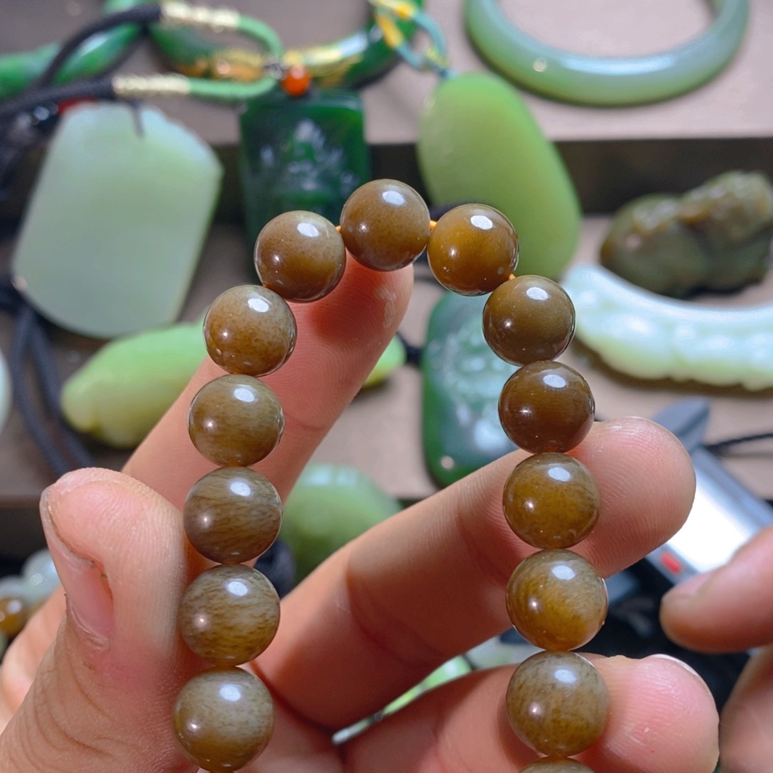 未镶嵌手链和田玉（糖玉）