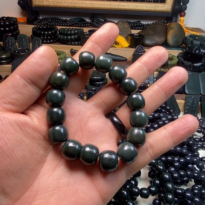 和田玉（青玉）吊坠(不含链)未镶嵌