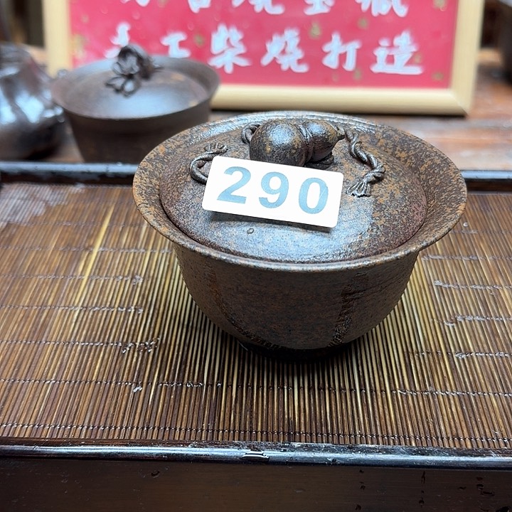 纯手工制作粗陶茶具