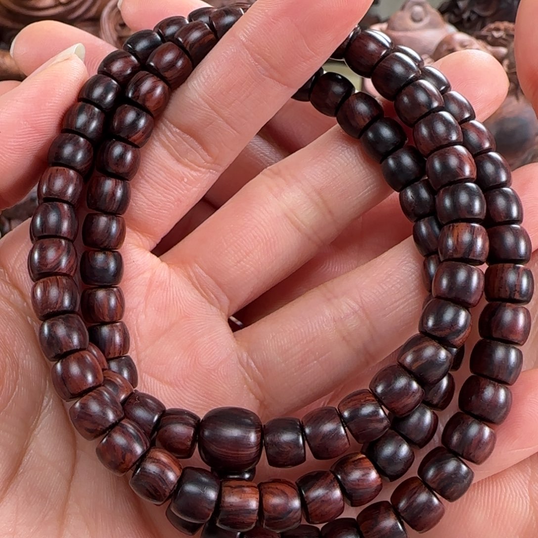 烟***4黄花梨/降香黄檀把件6/7108颗佛珠