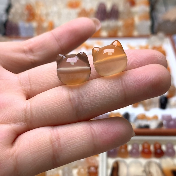 玛瑙/玉髓未镶嵌玛瑙猫头