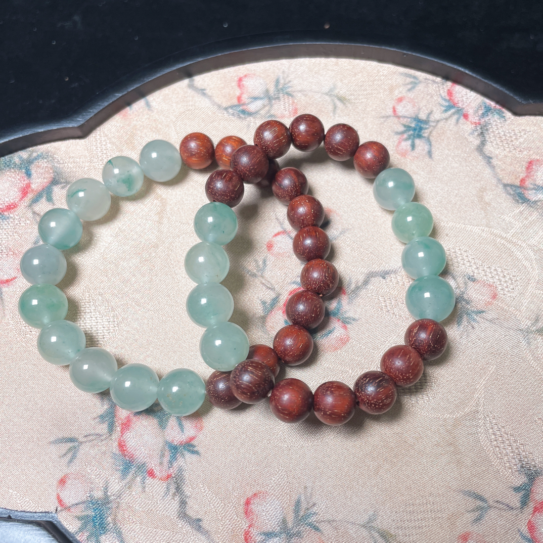DIY系列 搭配紫檀百搭手串 （多样性发其一）
