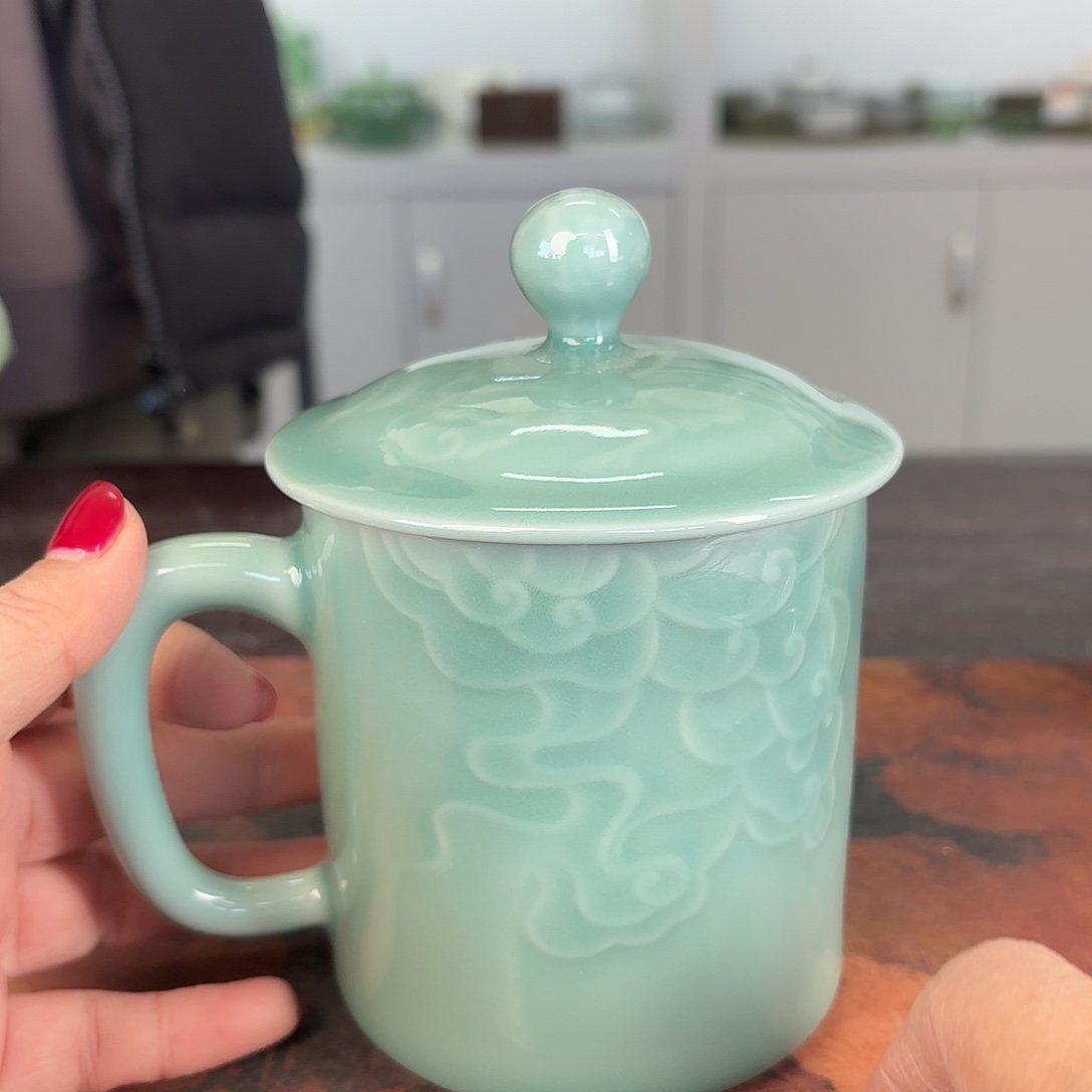 龙泉云间青瓷小米茶器