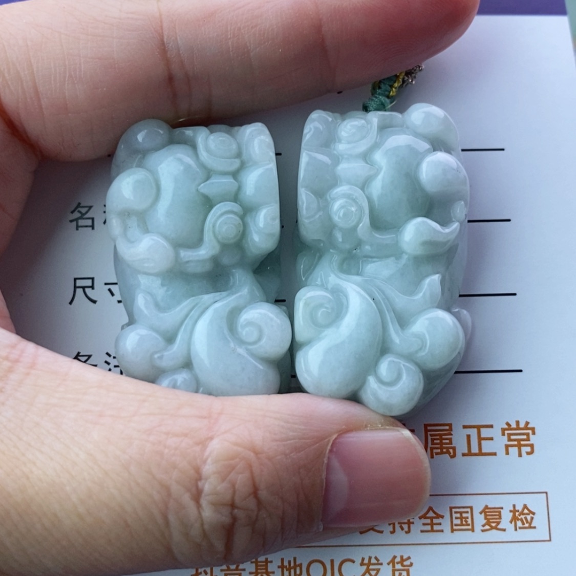 【闪购商品】翡翠颈饰未镶嵌貔貅