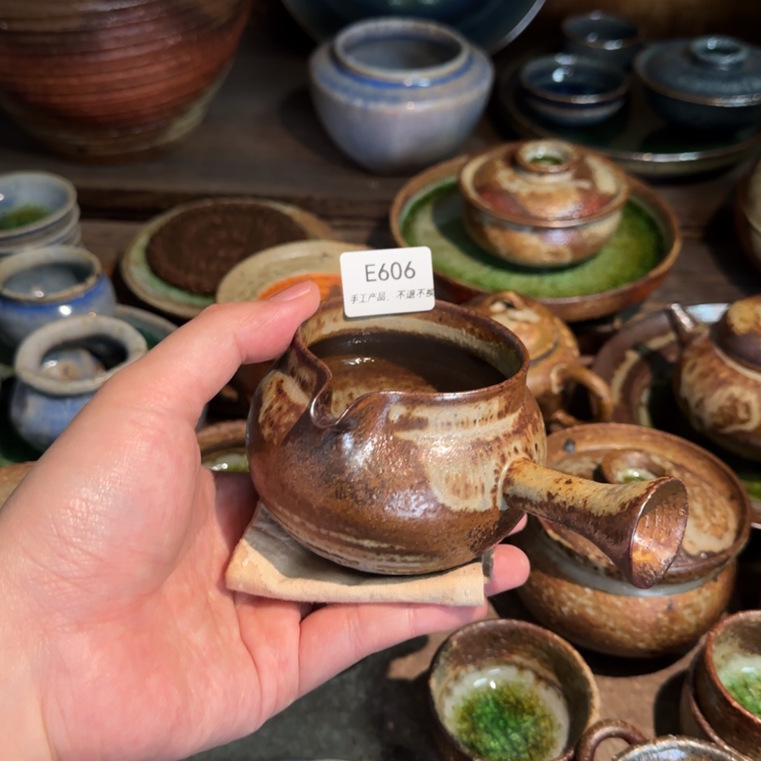 羲***之E606破碎感泥料非柴烧跑单禁拍