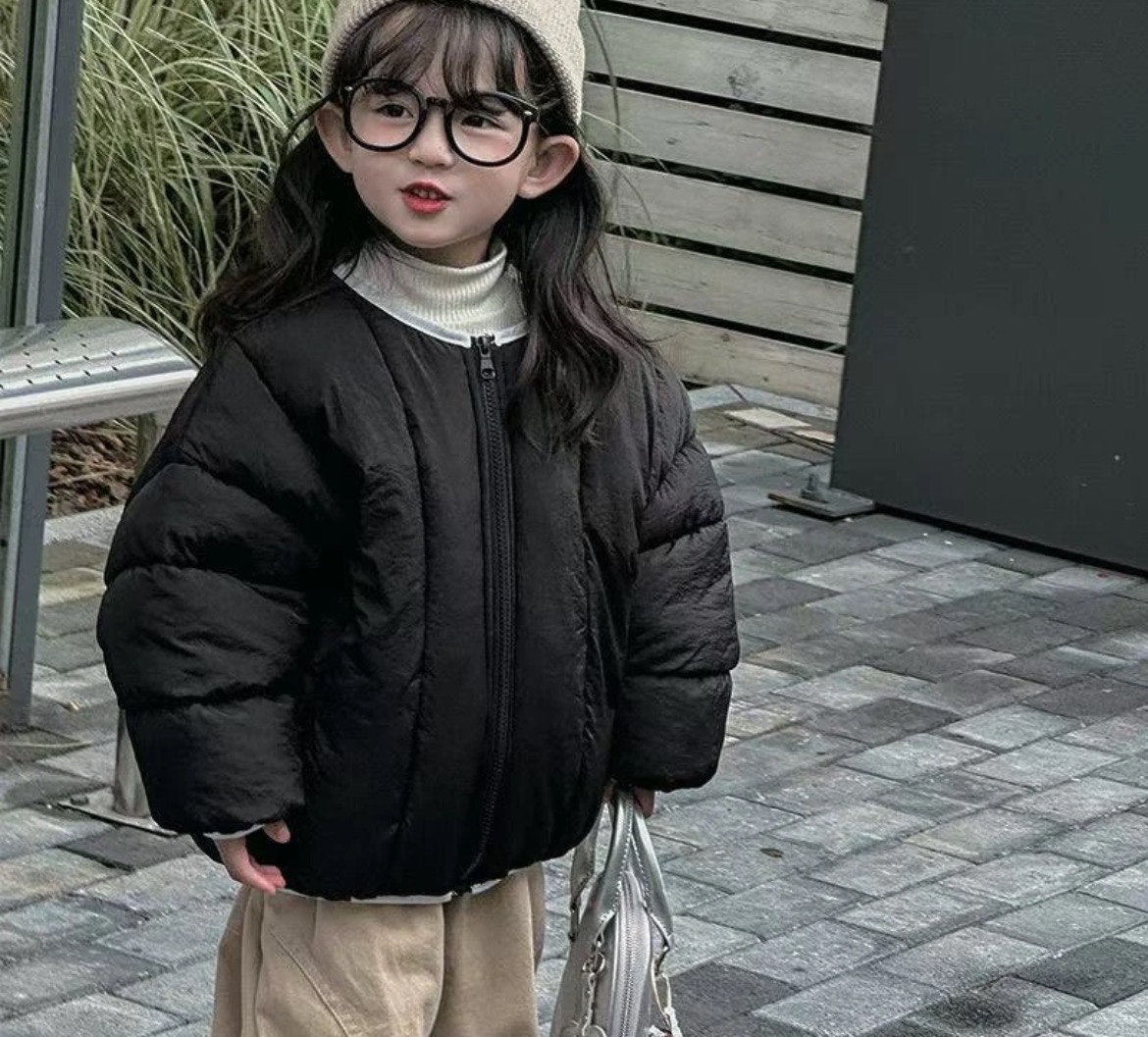 韩版男女童棉服童装直播间过款