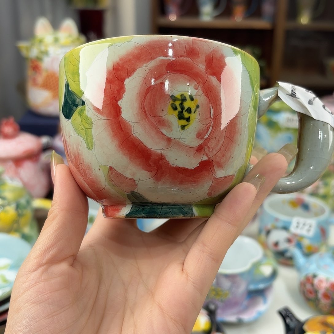 景德镇手绘高温釉下彩陶瓷茶具