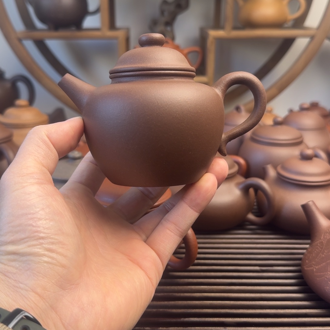 茶壶紫砂大彬圈钮240cc台西嫩底槽清