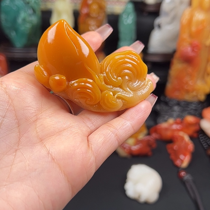 寿山石结晶汶洋石