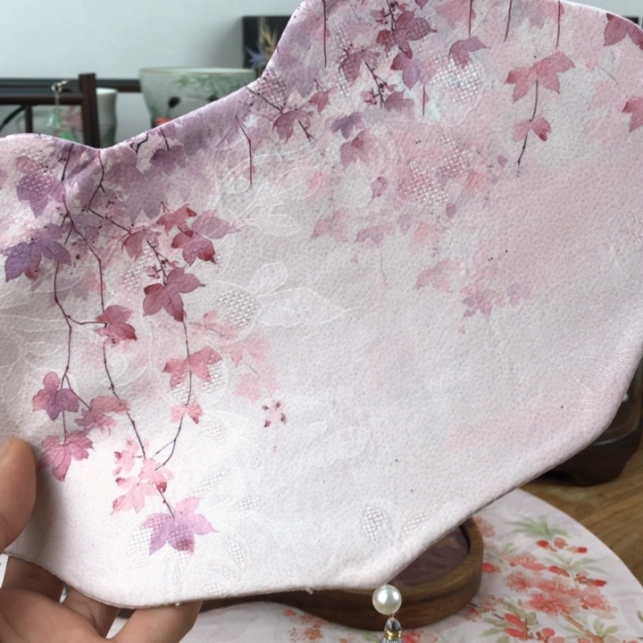 粉色茶席枫叶特特