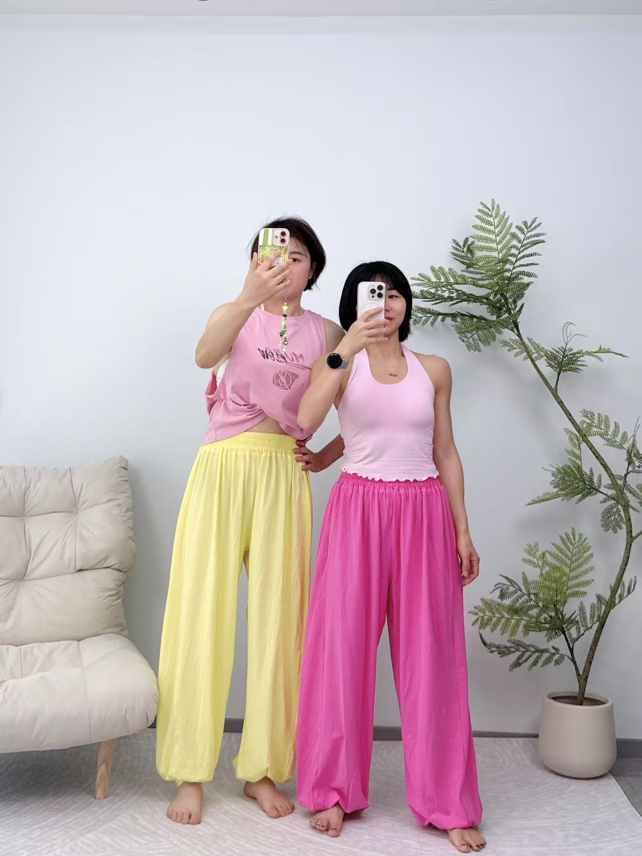 基础宽松休闲束脚灯笼裤柔软轻薄透气日常瑜伽运动休闲裤