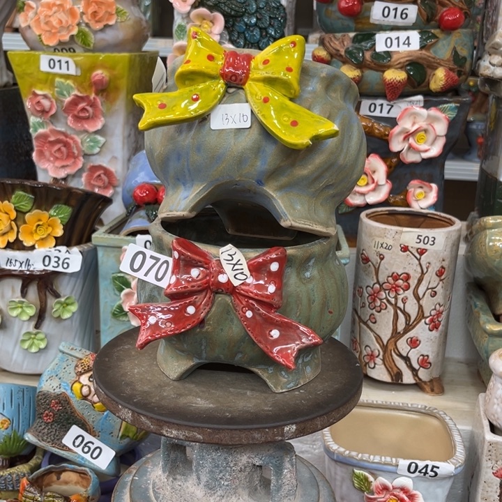 紫砂花盆粗陶材质多肉花盆