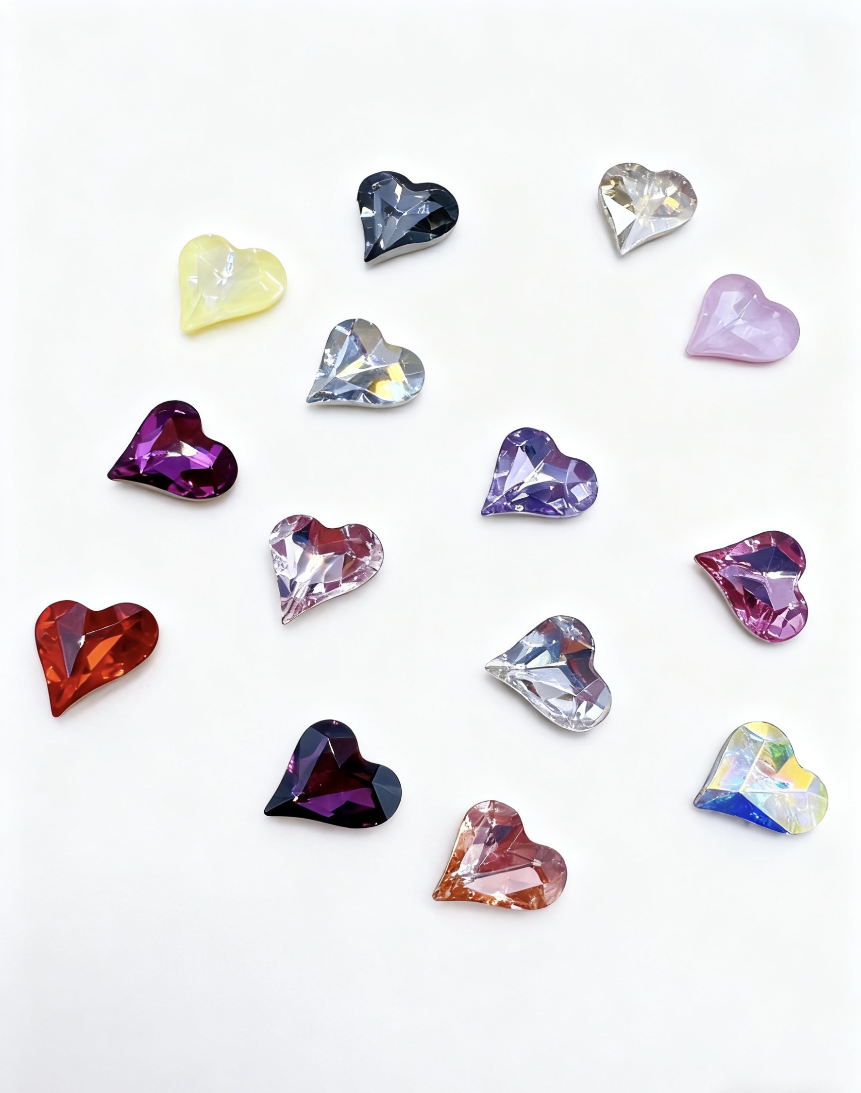 4809歪心8*7.5mm施家锆石水晶美甲钻饰品超闪华子钻堆堆钻