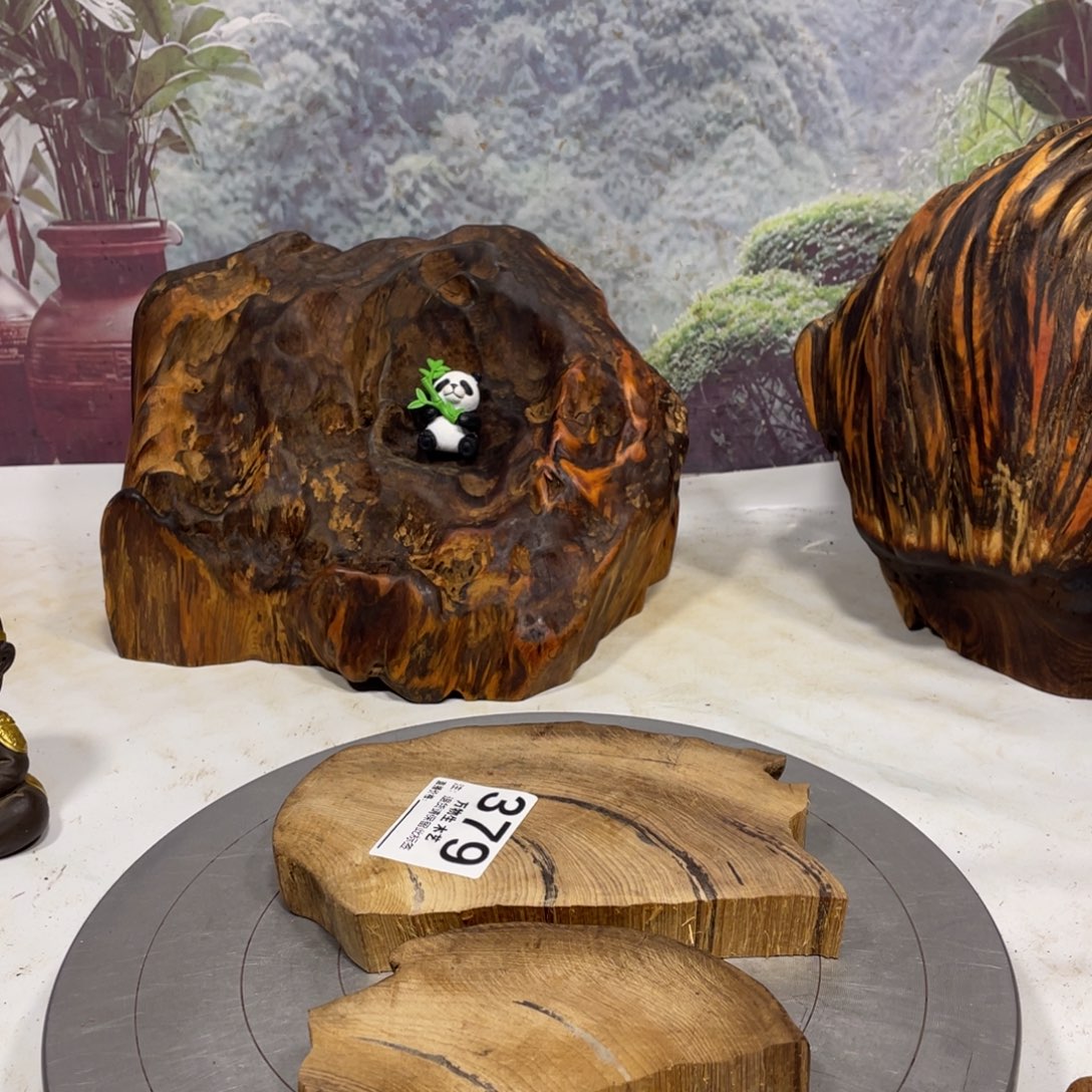 柔***妍木清凉薄荷药香味随形摆件，土埋老料自然香韵造型独特