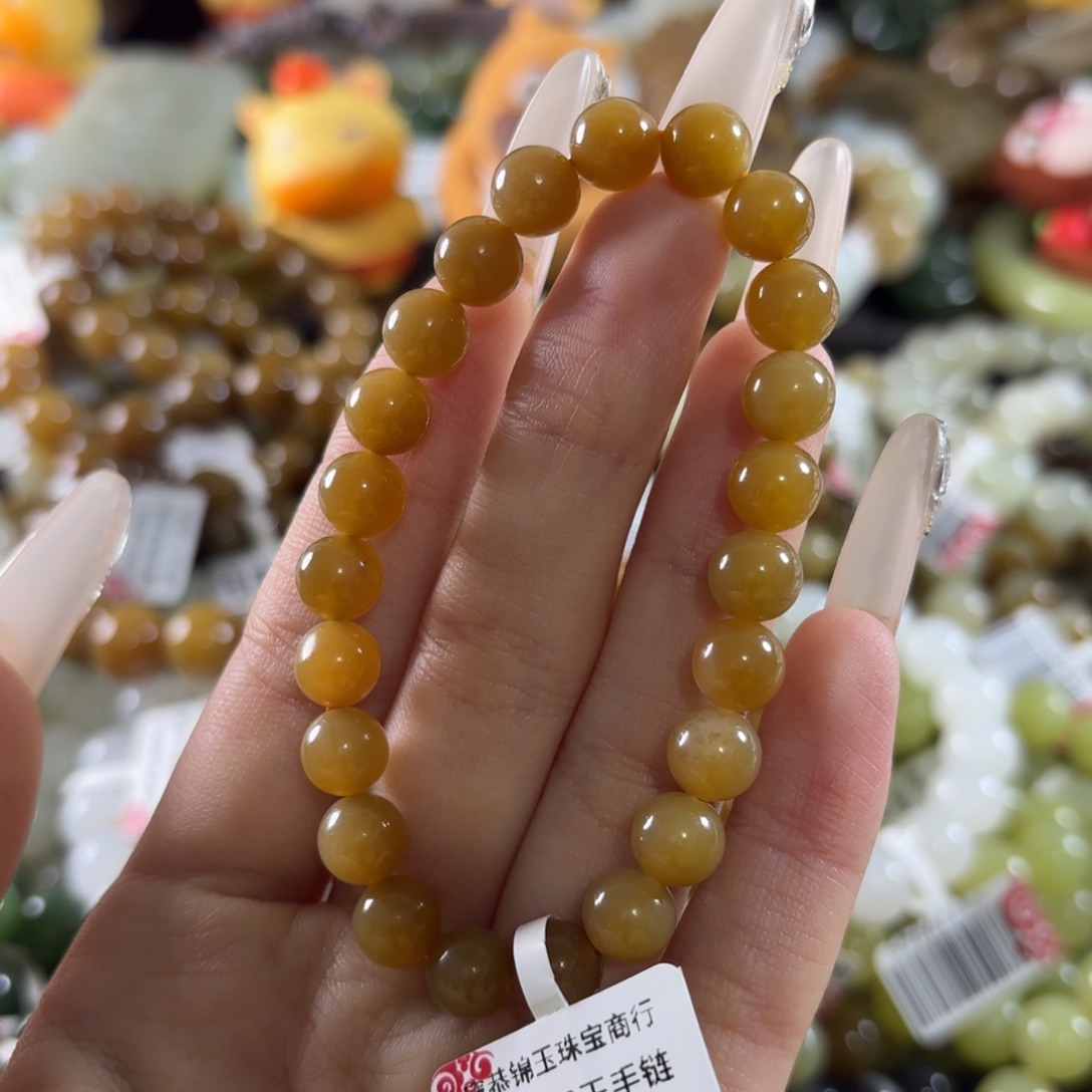 和田玉未镶嵌手链93