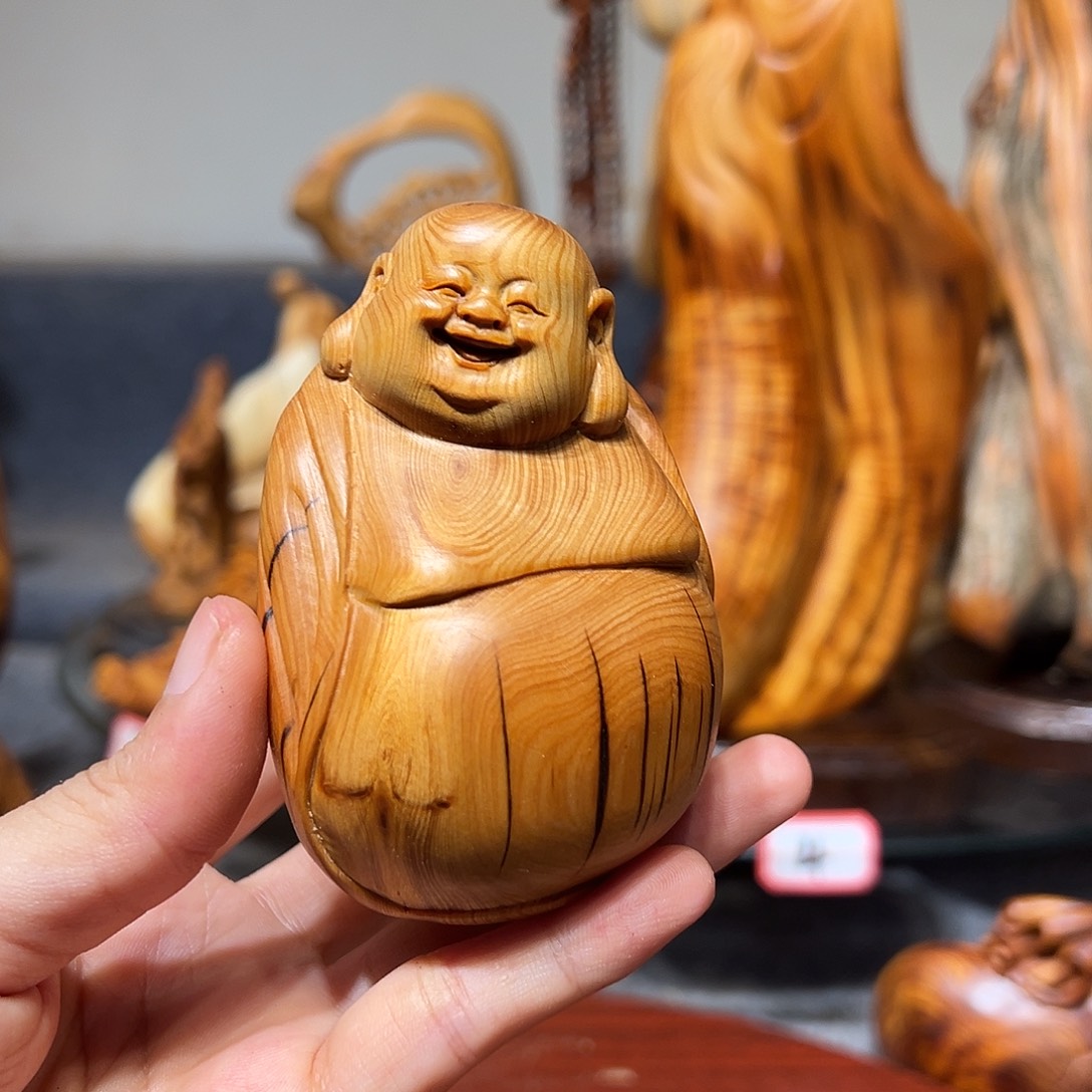 柏木崖柏木手把件摆件