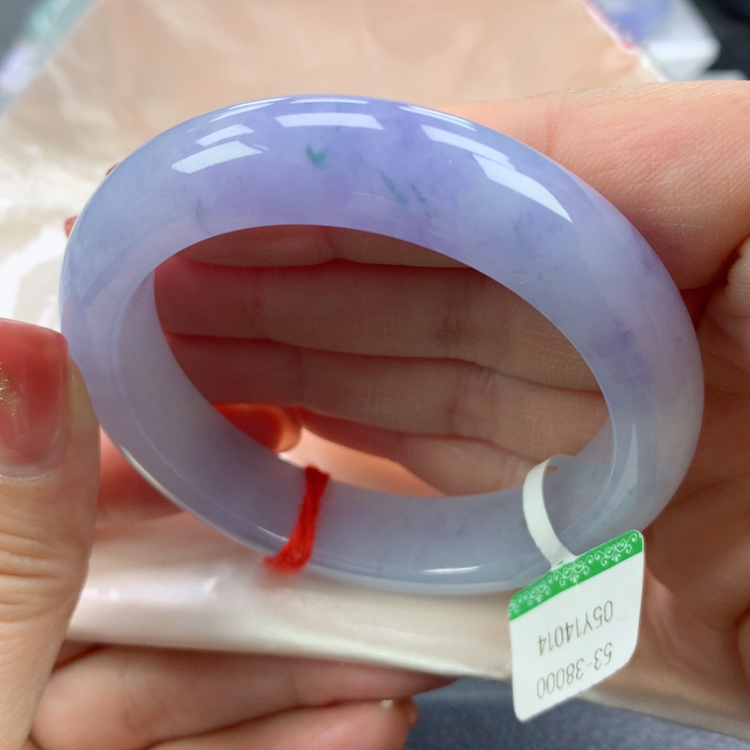 翡翠手镯未镶嵌53圈