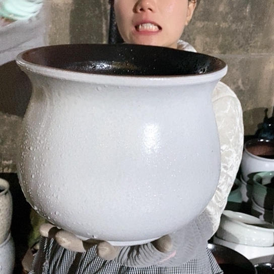 紫砂花盆正品口25高22