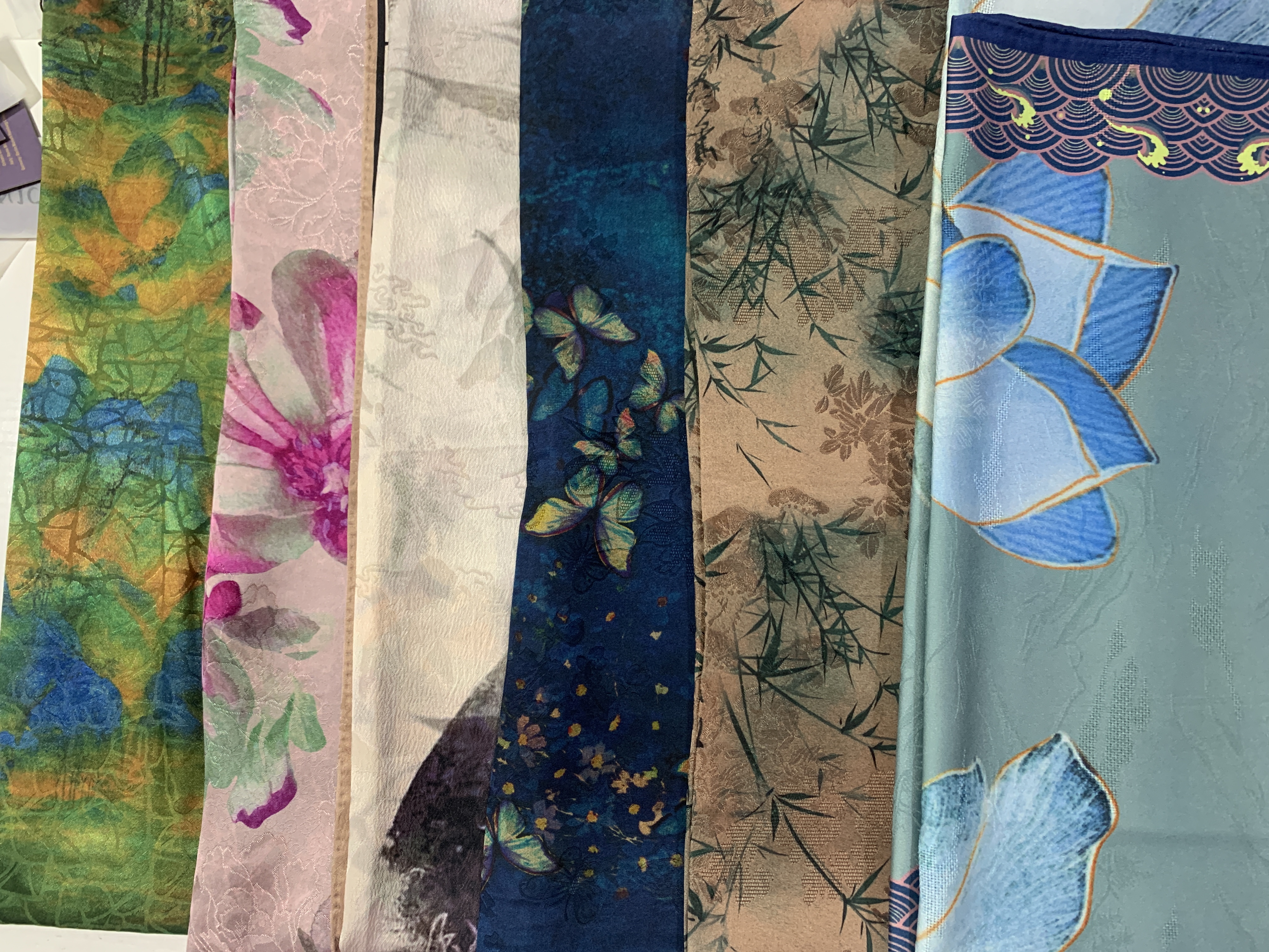 X046 综合链接 香云花萝龙鳞纹龟裂纹蚕丝羊毛 时尚百搭