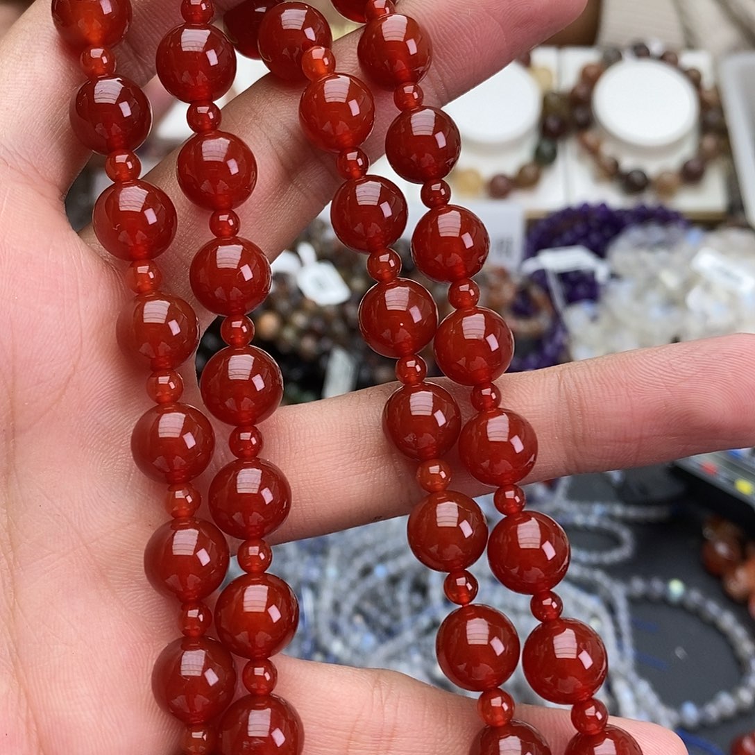 玛瑙/玉髓未镶嵌手链多样性发一