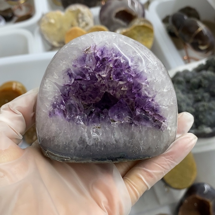 珠宝半成品紫晶未镶嵌85