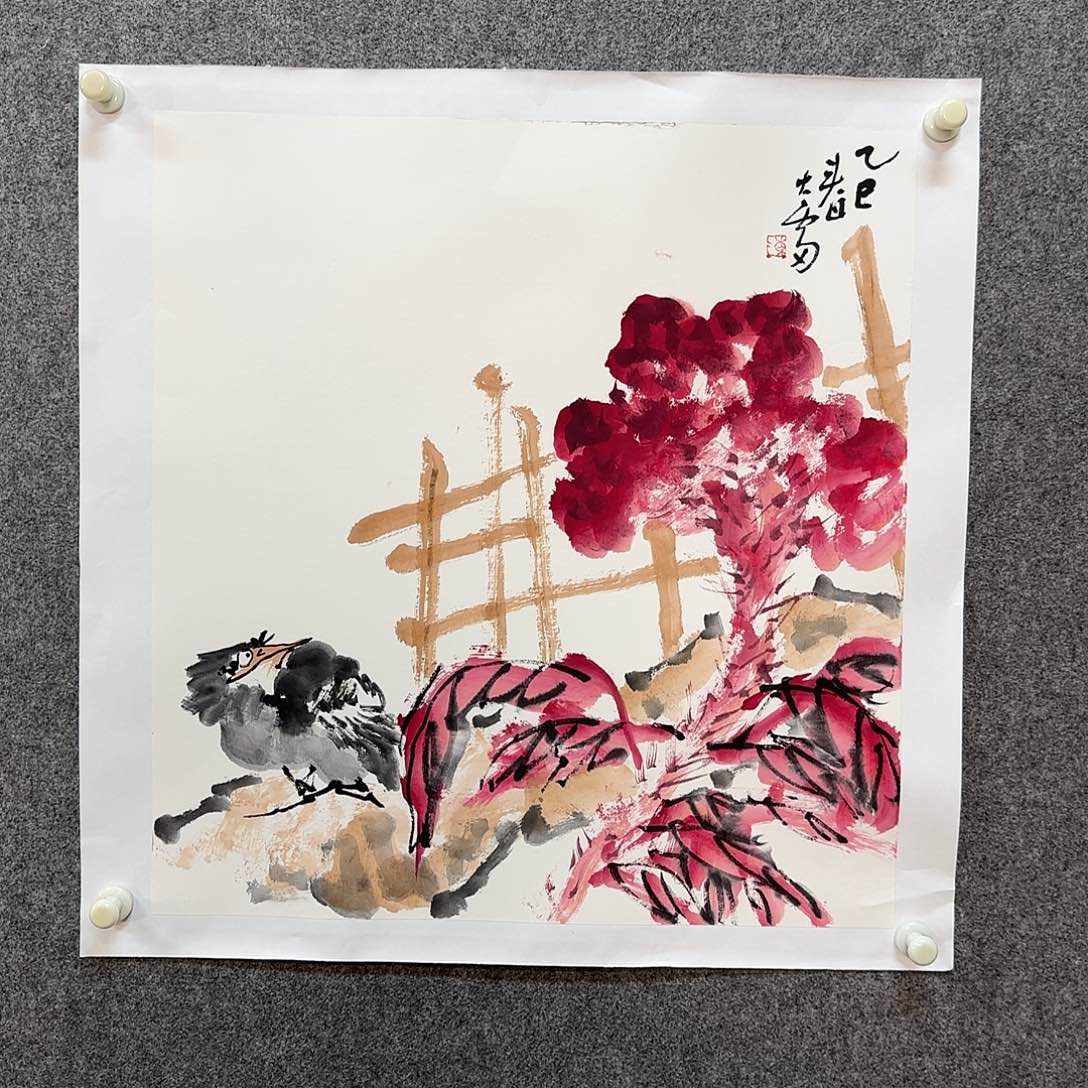 国画大雷老师手绘作品