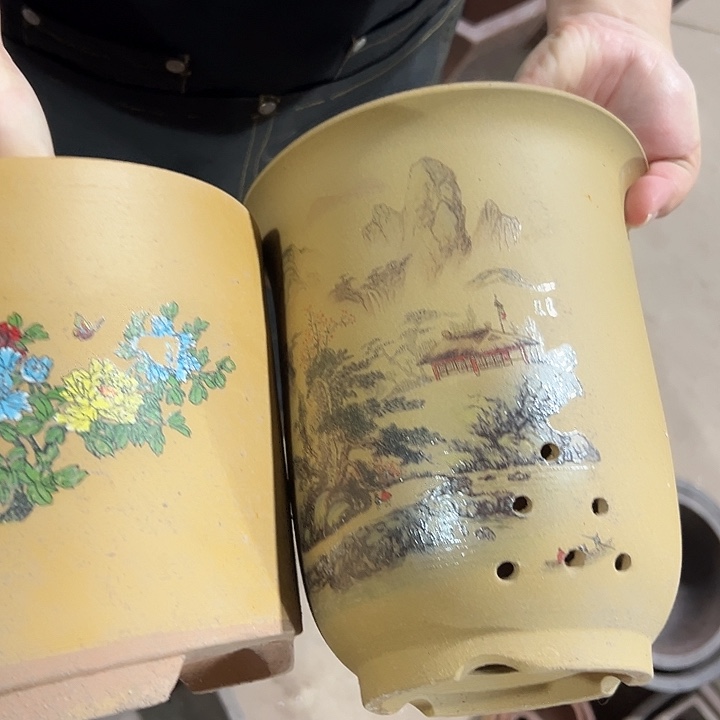 紫砂花盆口径快快乐乐