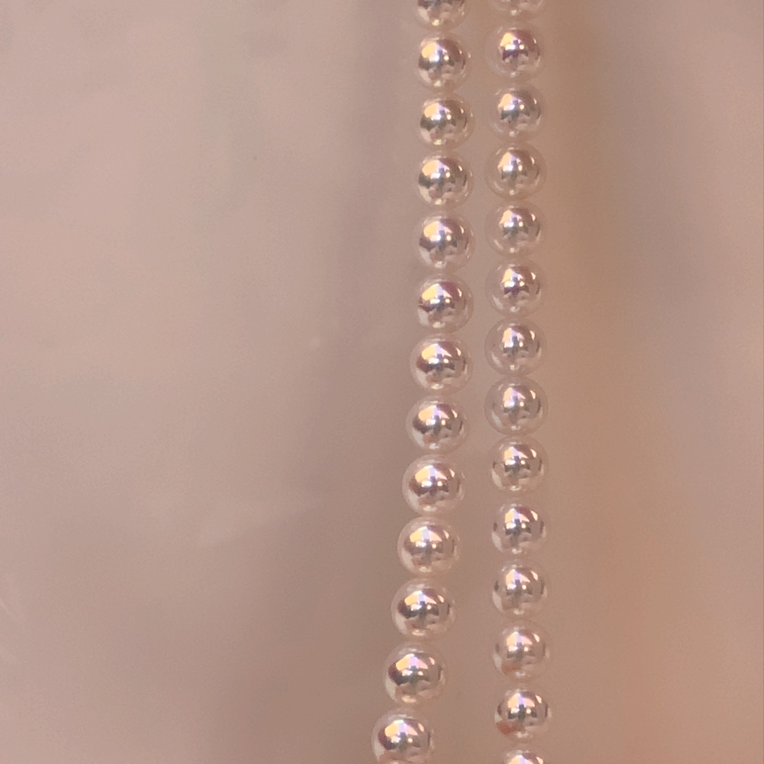 淡水珍珠颈饰18K金镶嵌