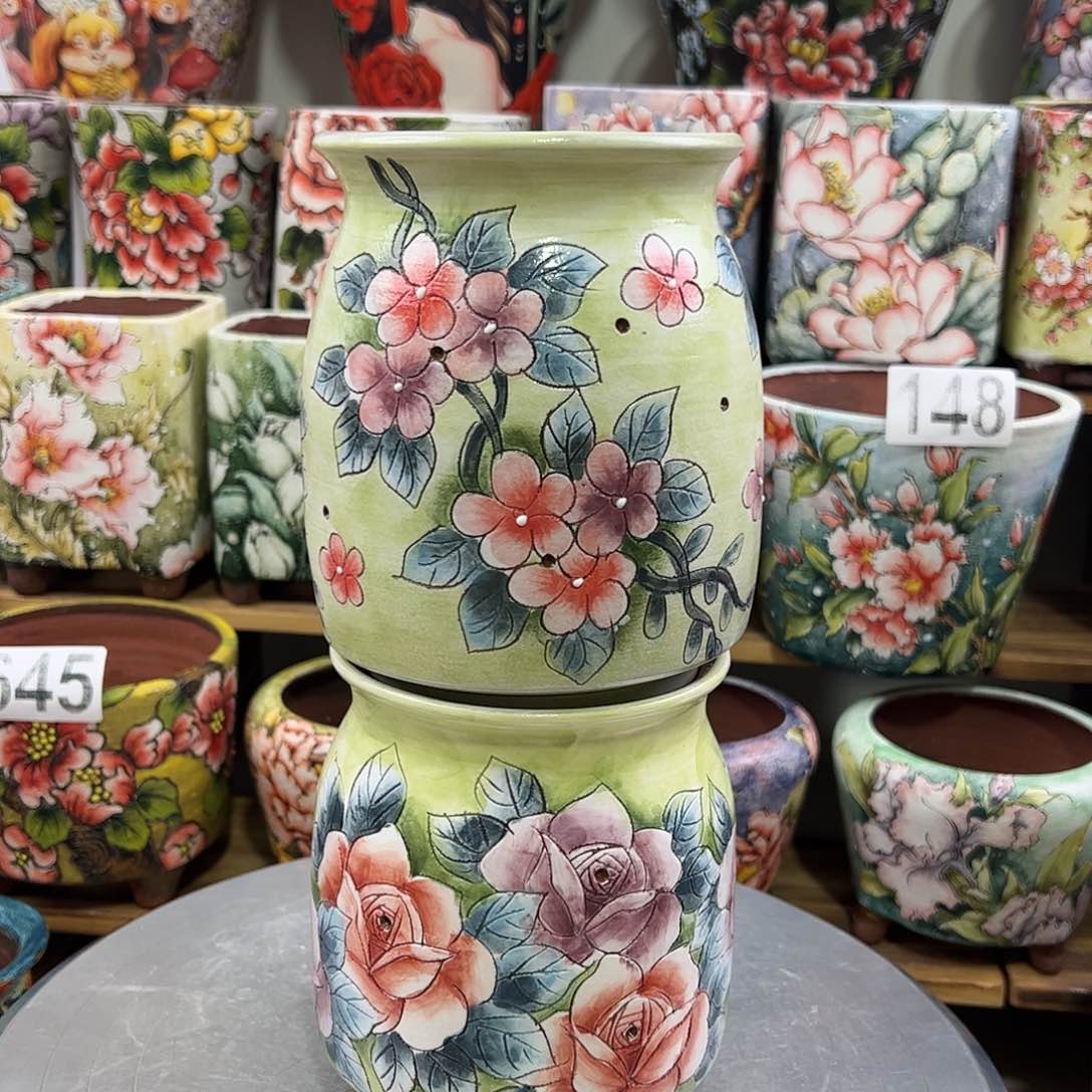 景德镇陶瓷花盆景德镇陶瓷花盆