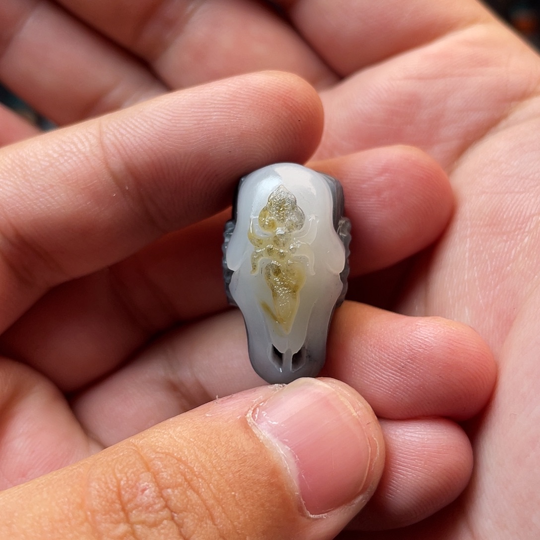 北***星和田玉未镶嵌挂件