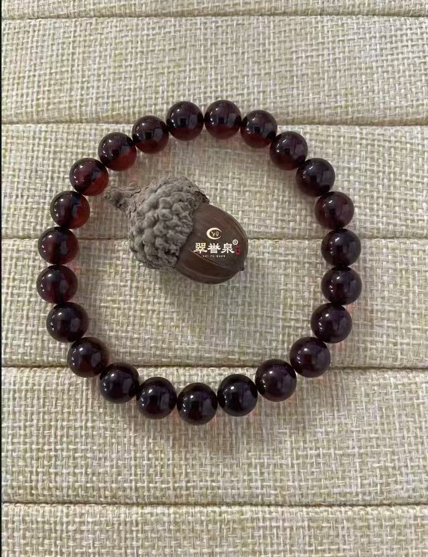 天然血珀手串珠8mm以上时尚百搭